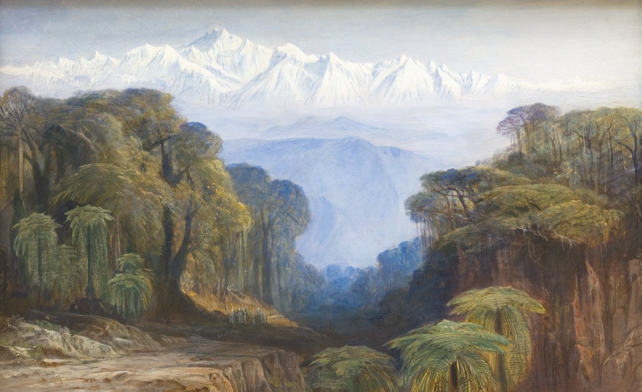 Kinchinjunga, 1877 door Edward Lear
