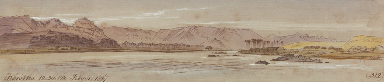 Korosko door Edward Lear