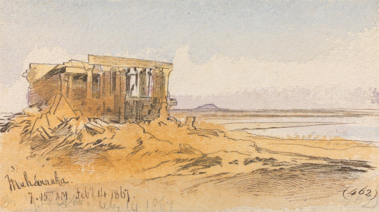 Maharraka, 7:15 am, 14 februari 1867 (462) door Edward Lear