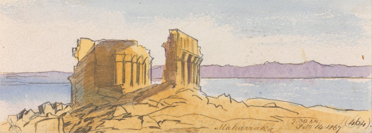 Maharraka, 7:30 am, 14 februari 1867 (464) door Edward Lear