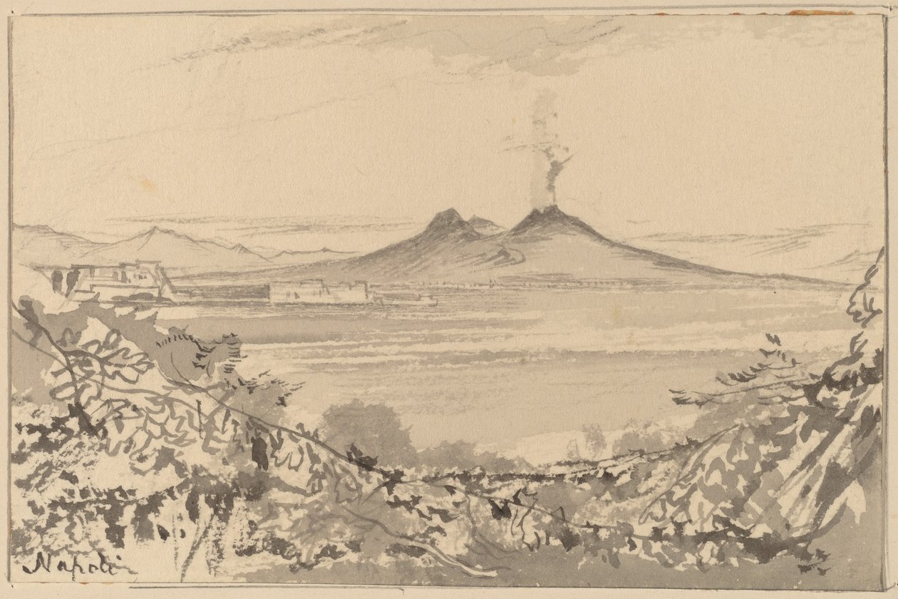 Napels door Edward Lear