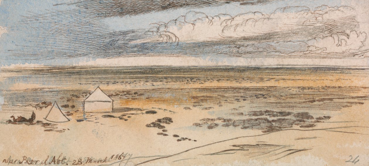 In de buurt van Bier El Abt door Edward Lear