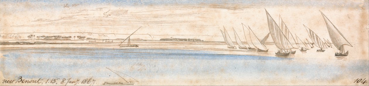 Omgeving Benout door Edward Lear