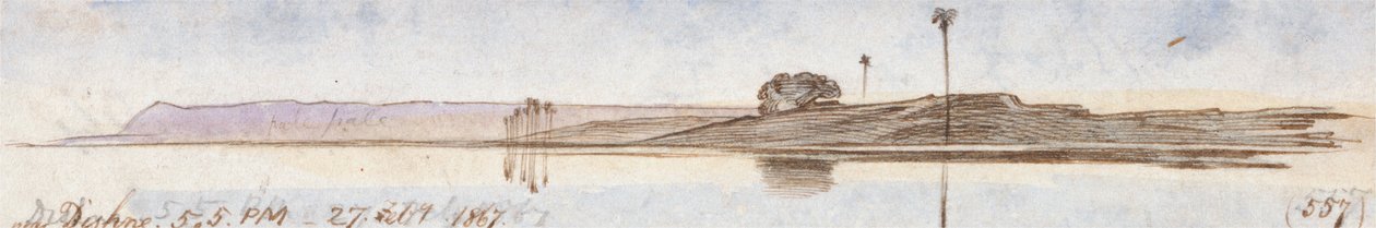 Omgeving Dishna door Edward Lear