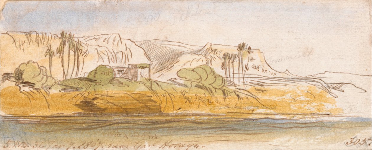 In de buurt van Garf Hosayn door Edward Lear