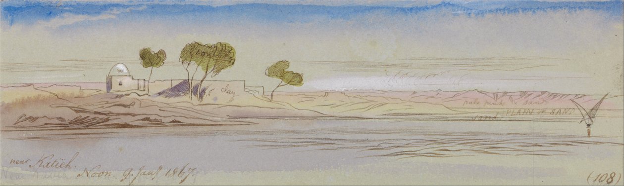 Omgeving Katieh door Edward Lear