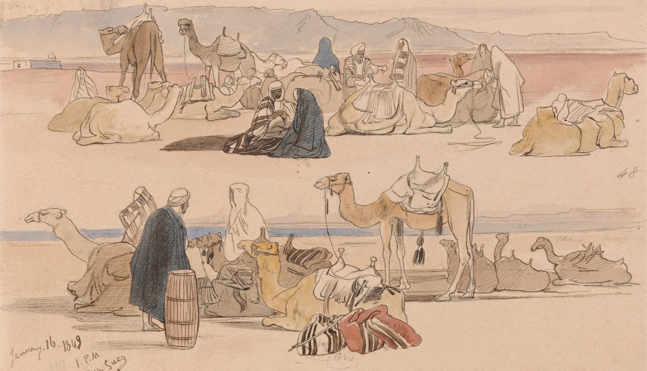 Bij Suez door Edward Lear