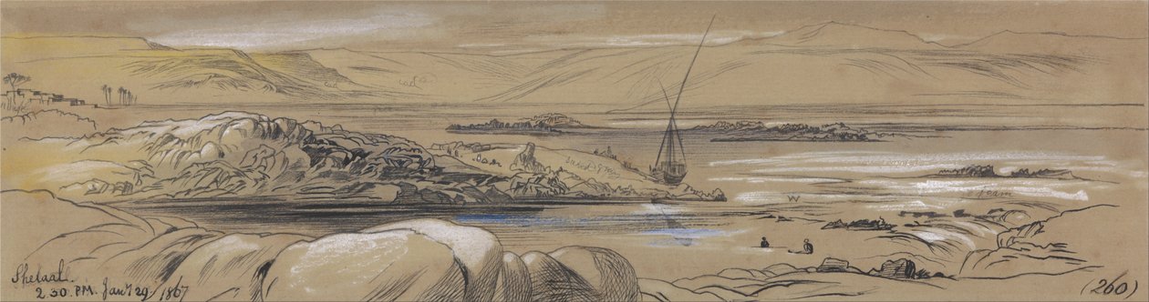 Shelaal, 2:30 am, 29 januari 1867 (260) door Edward Lear