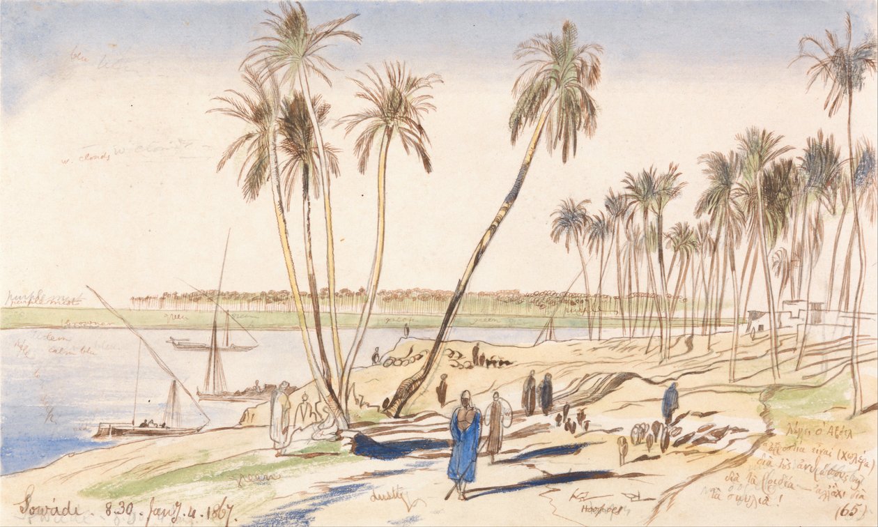 Sowadi, 8:30 am, 4 januari 1867 (65) door Edward Lear