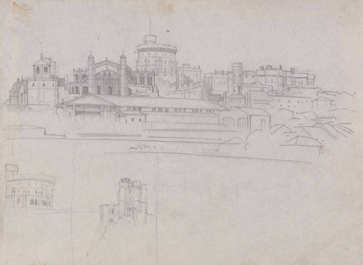 Kasteel van Windsor door Edward Lear