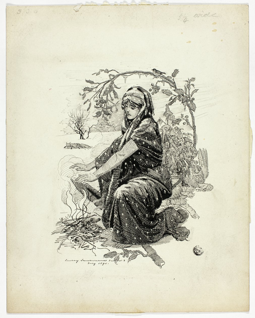 Winter door Edward Linley Sambourne