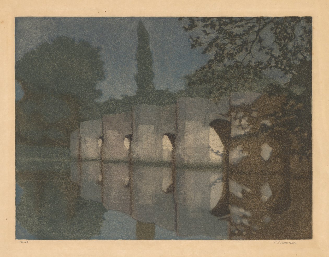 Stopham-brug door Edward Louis Laurenson