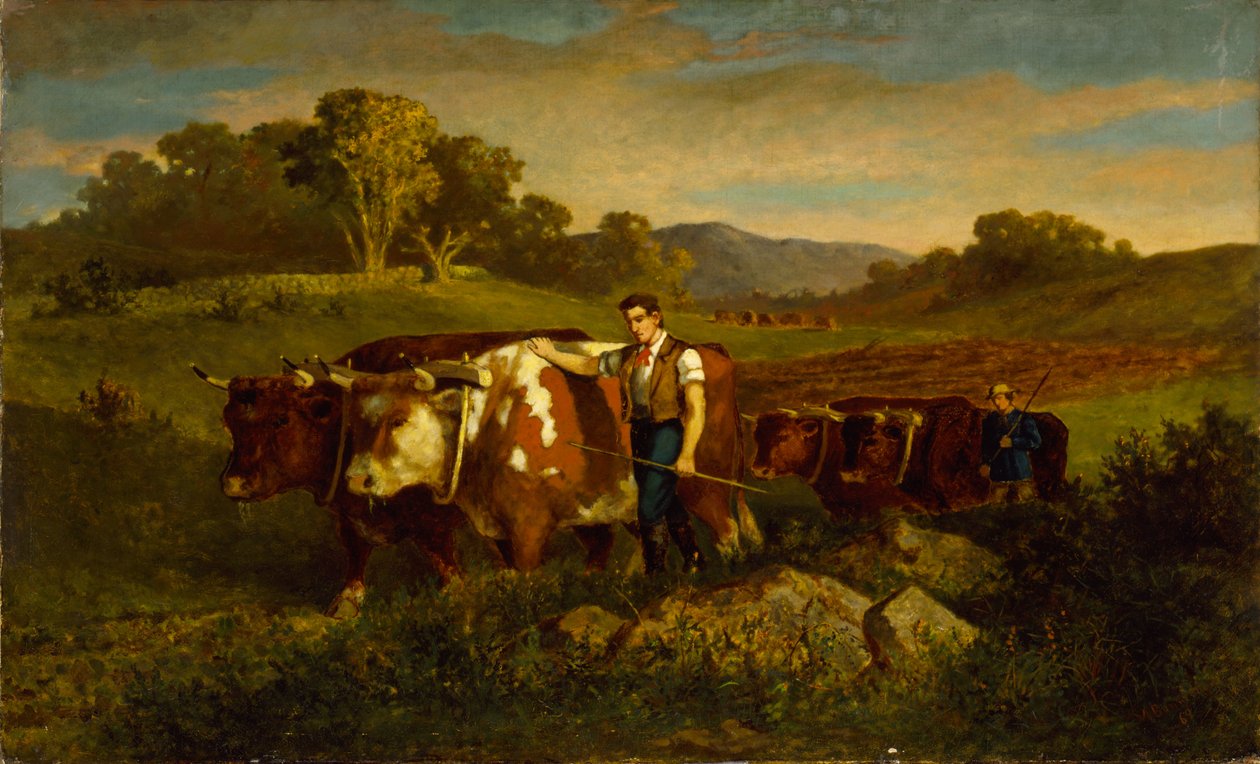Herders met koeien door Edward Mitchell Bannister