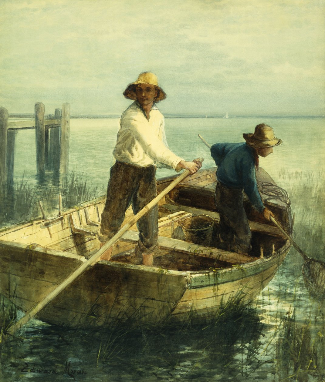 Afduwen door Edward Moran