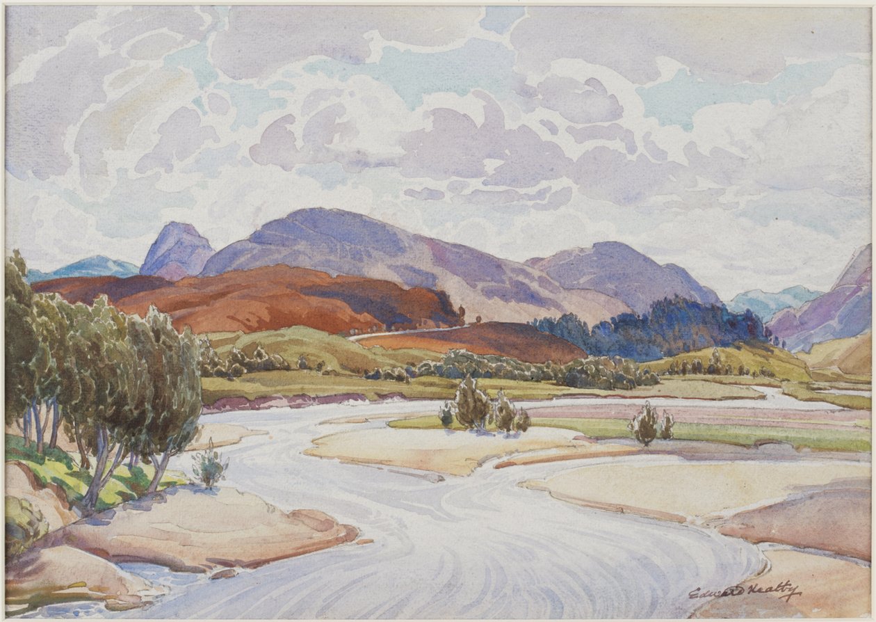 Aan de Spey, c.1935 door Edward Mossforth Neatby