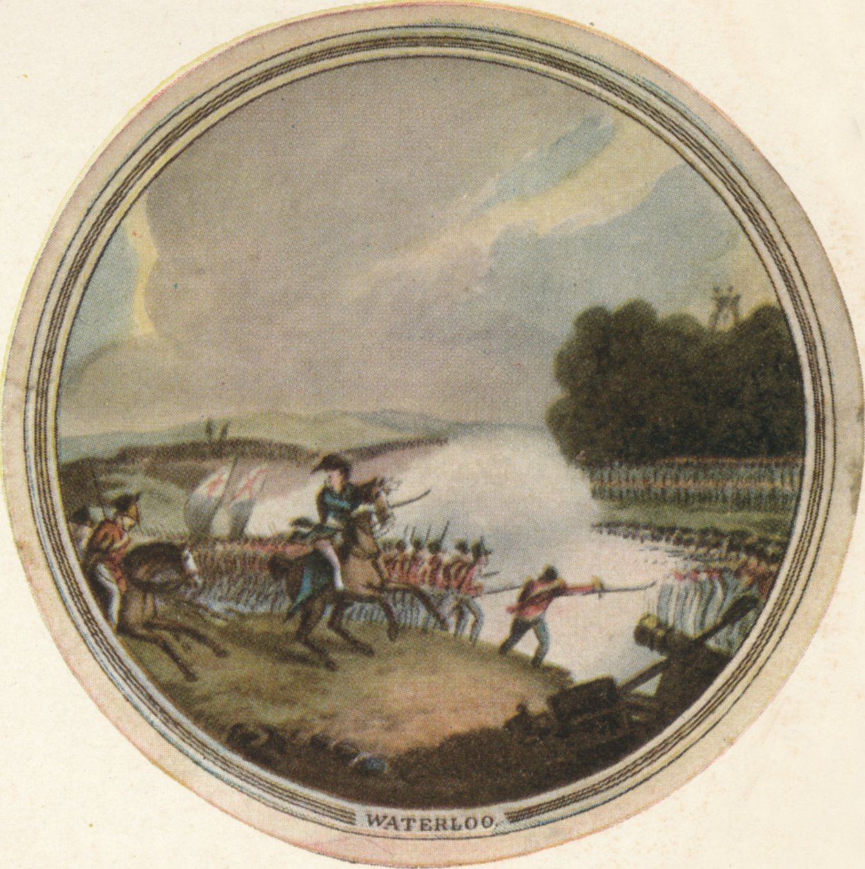 Slag bij Waterloo, 1815 door Edward Orme
