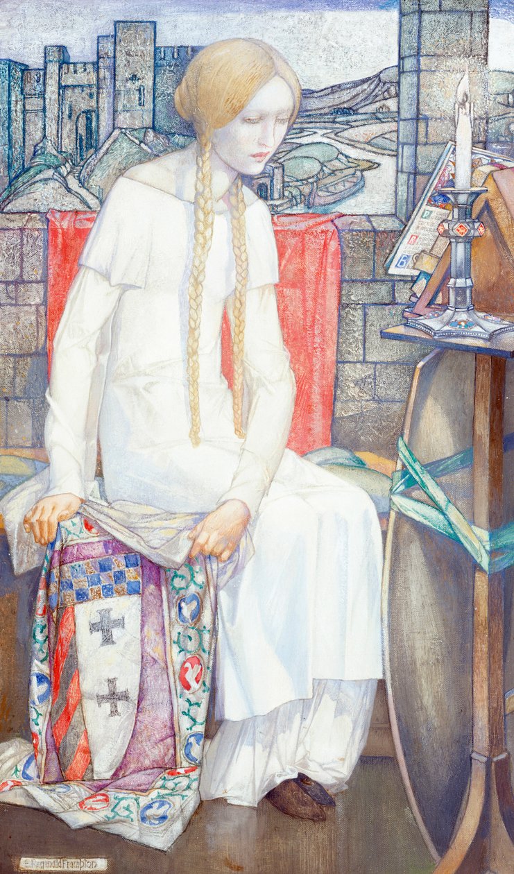 Elaine, 1921 door Edward Reginald Frampton