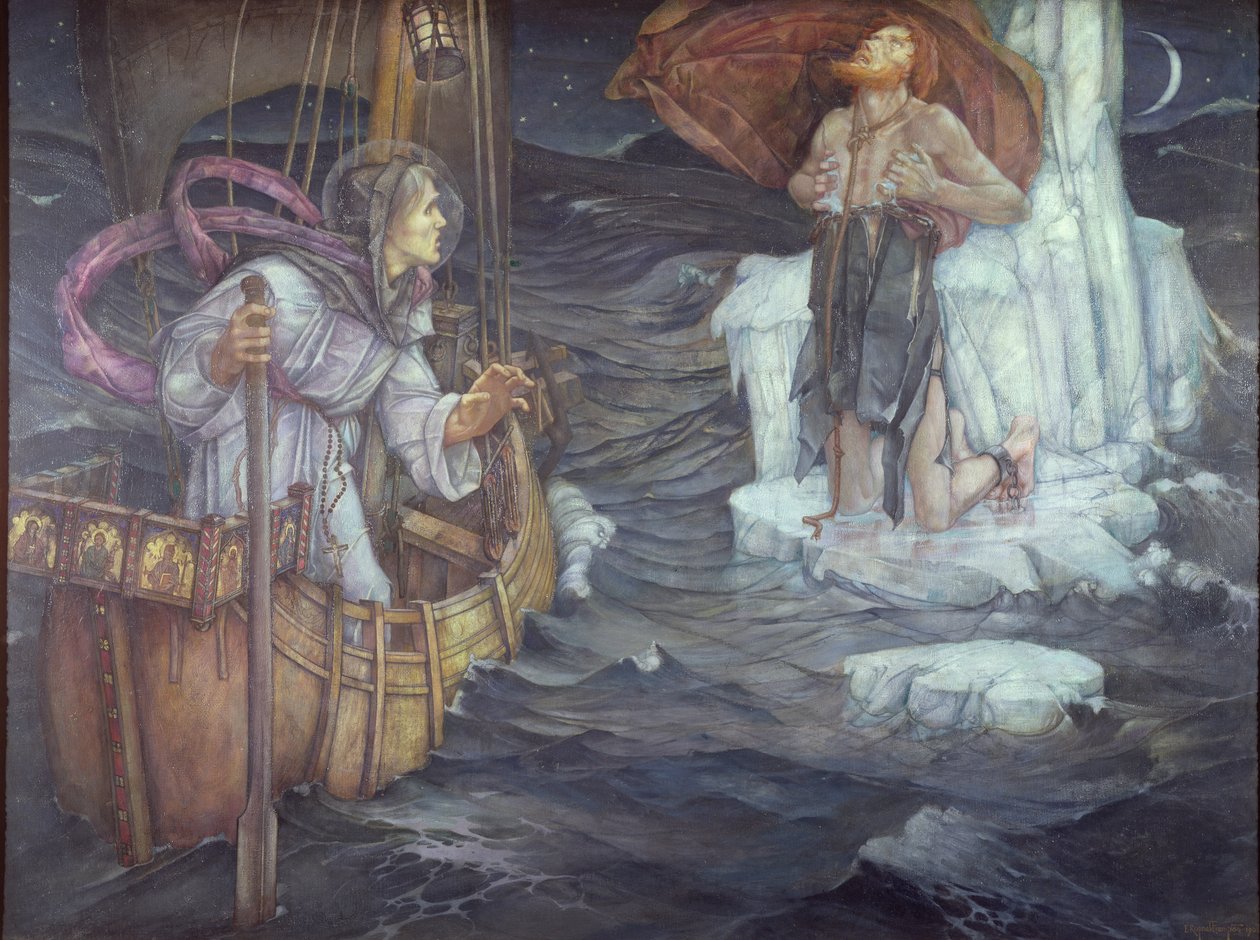 St. Brendan, 1908 door Edward Reginald Frampton