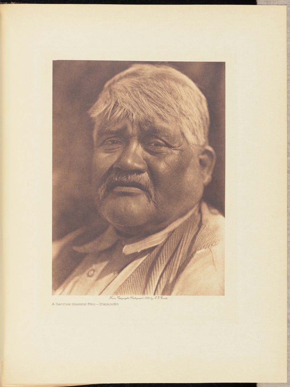 Kapitein Grote Man - Diegueño door Edward S. Curtis
