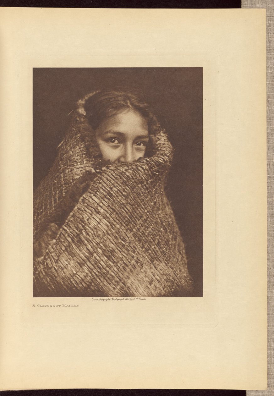 Een Clayoquot meisje door Edward S. Curtis