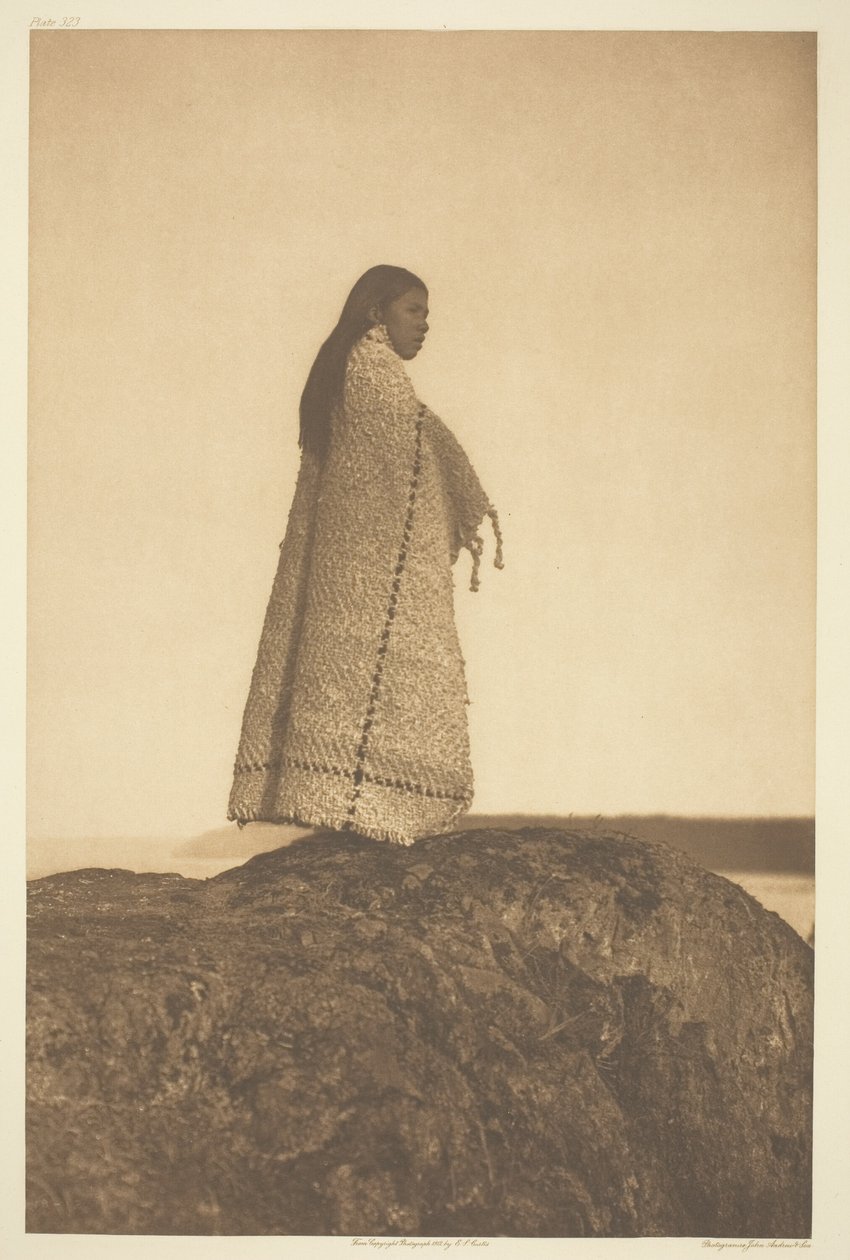 Cowichan-meisje door Edward S. Curtis