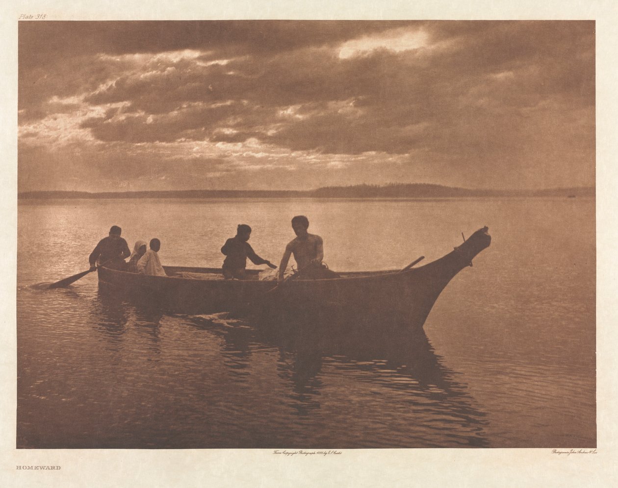 Portfolio IX, Plaat 318: Op Weg Naar Huis door Edward S. Curtis