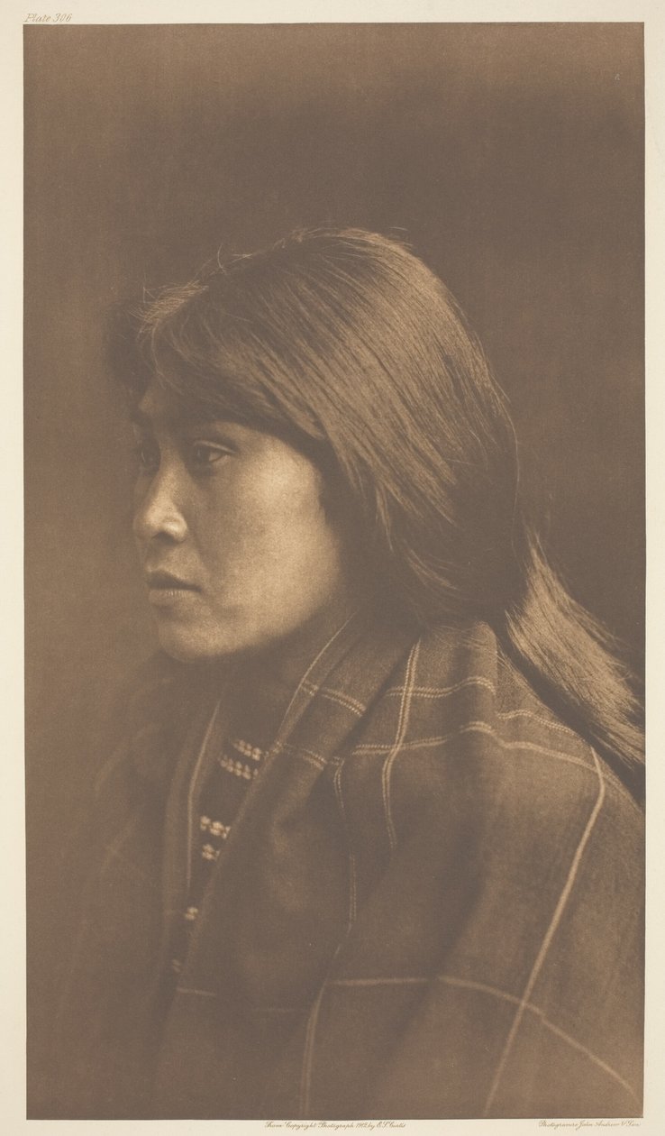 Suquamish meisje door Edward S. Curtis