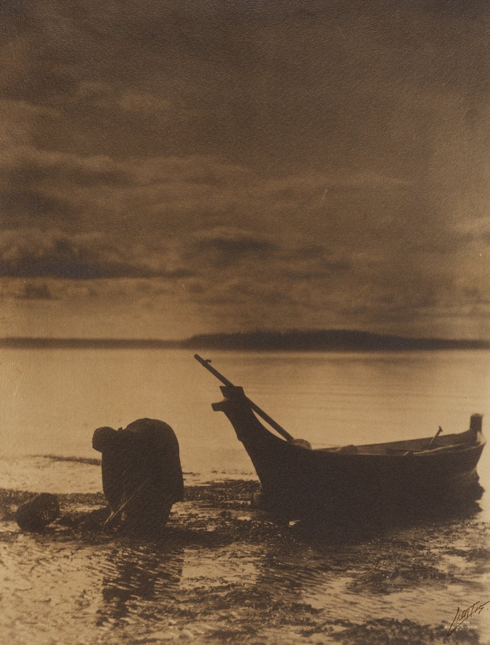 [The Clam Digger]. door Edward S. Curtis