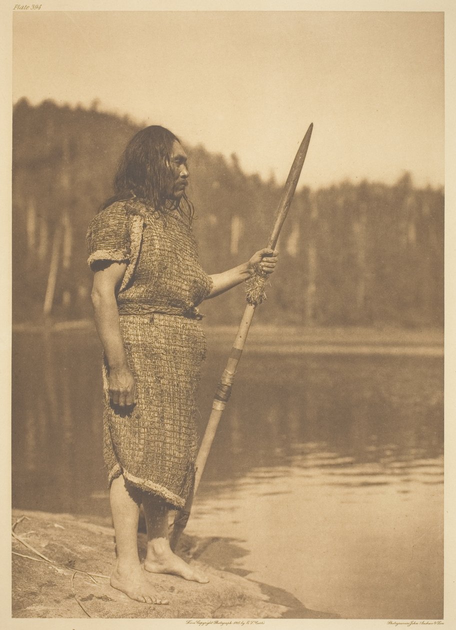 De walvisvaarder-Clayoquot door Edward S. Curtis