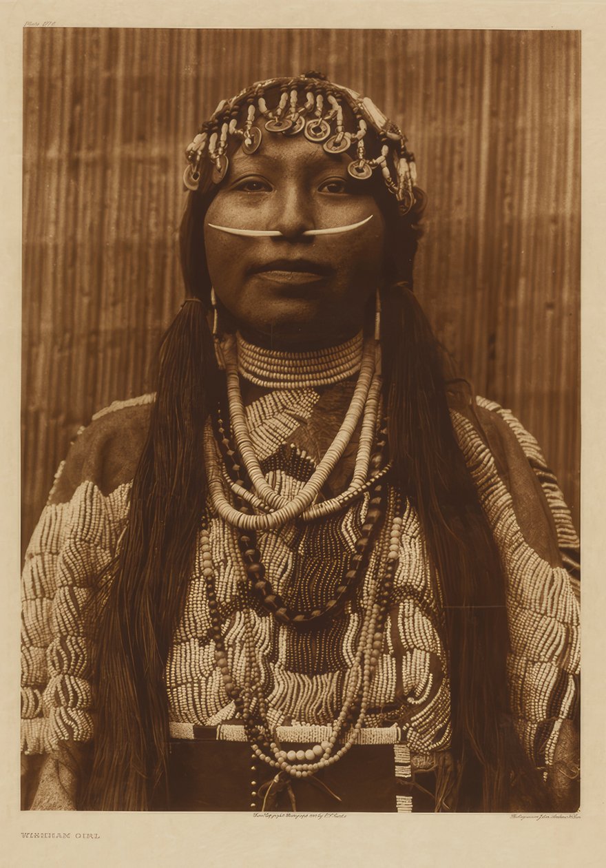 Wishham Meisje door Edward S. Curtis