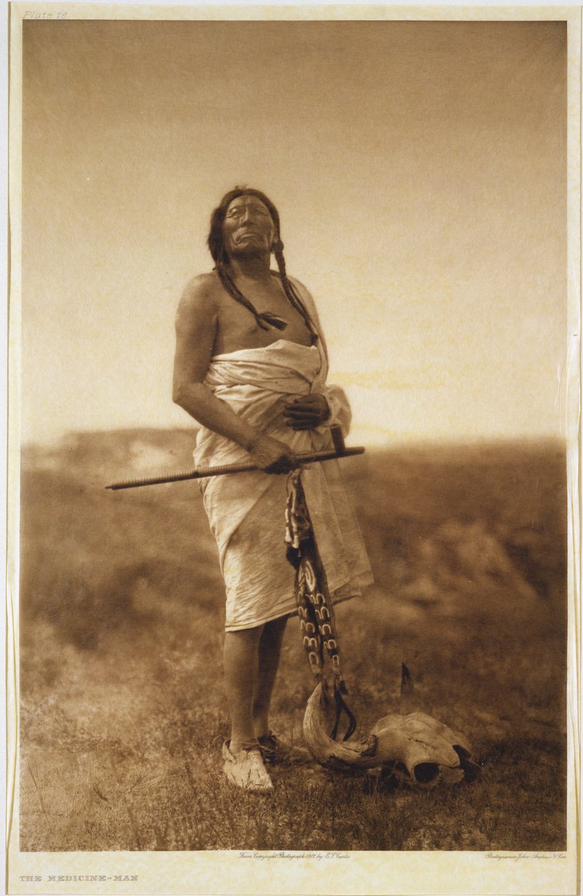 De medicijnman door Edward Sheriff (after) Curtis