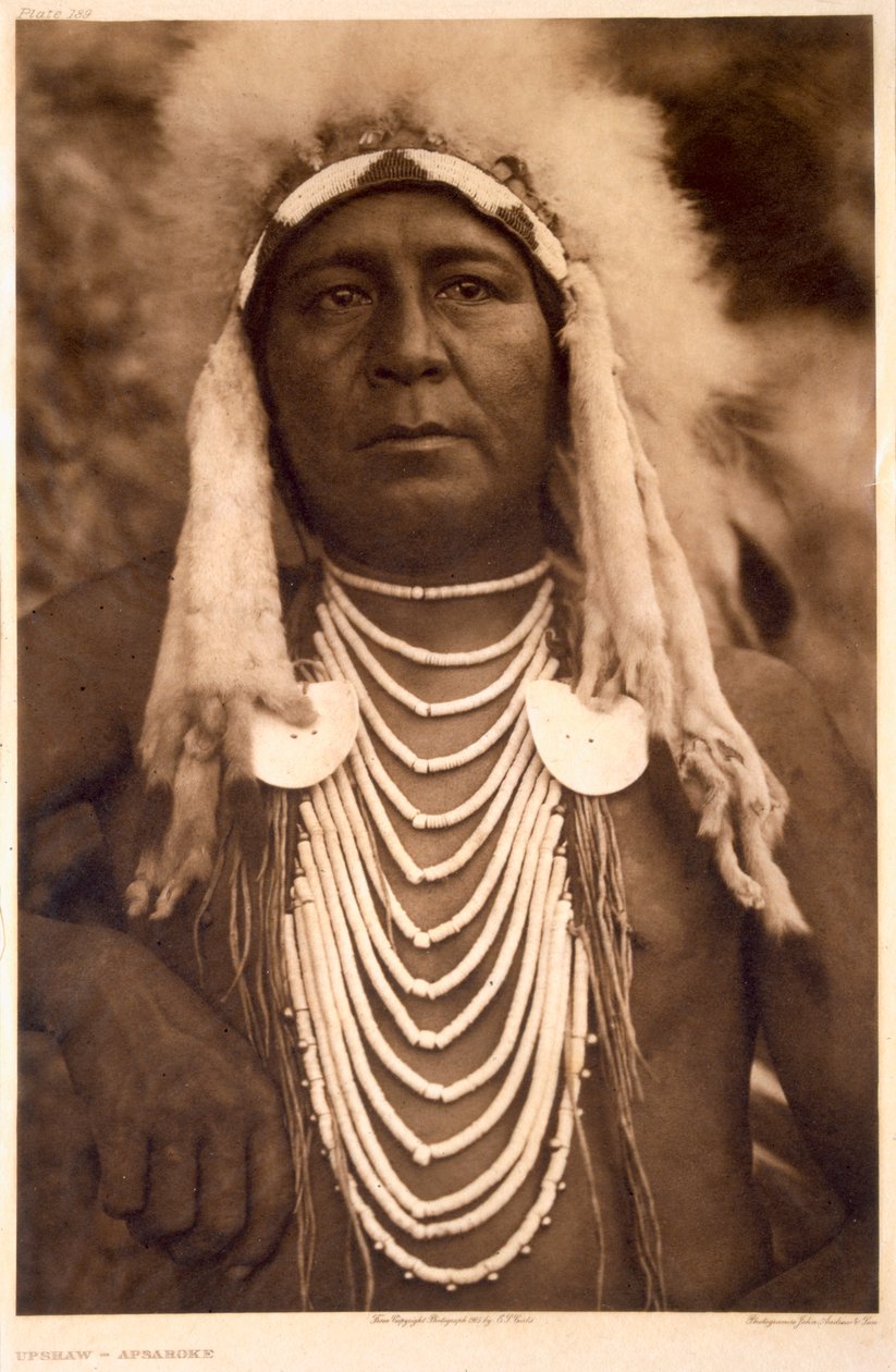 Upshaw van de Apsaroke stam door Edward Sheriff (after) Curtis