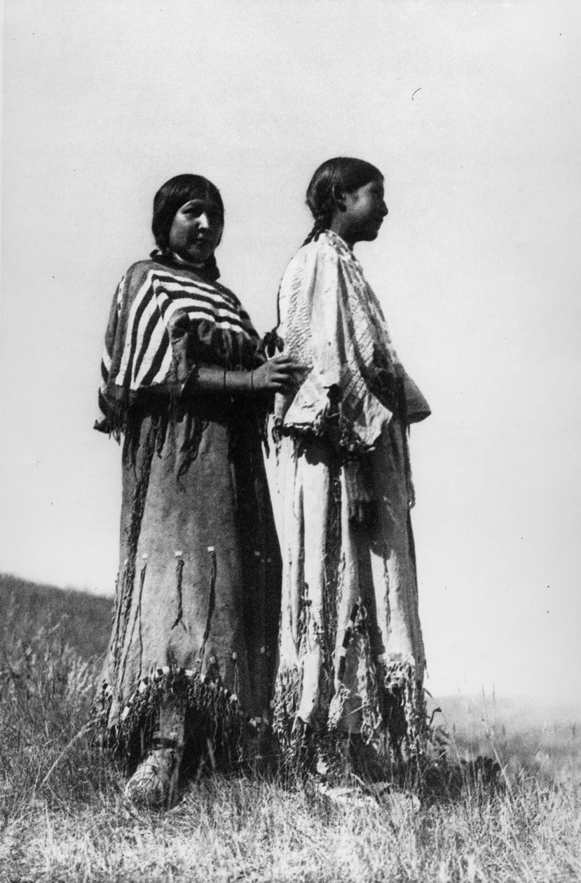 Piegan Meisjes door Edward Sheriff Curtis
