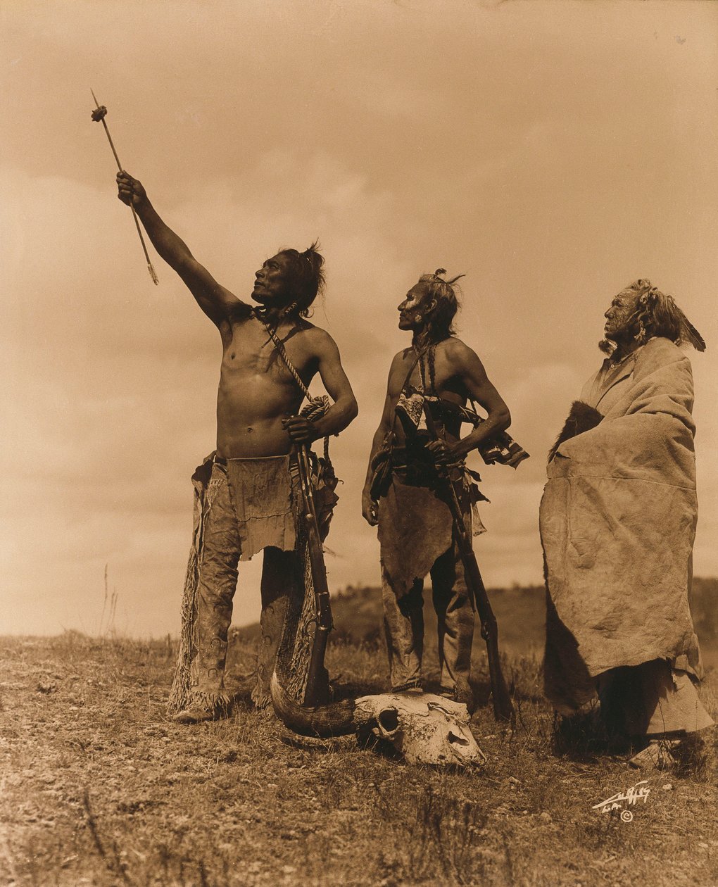 De Eed - Apsaroke door Edward Sheriff Curtis