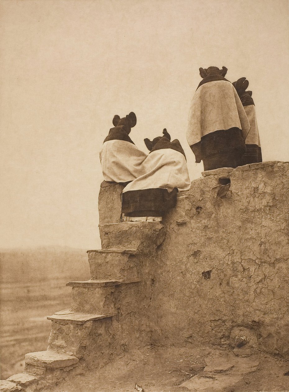 De dansers bekijken door Edward Sheriff Curtis