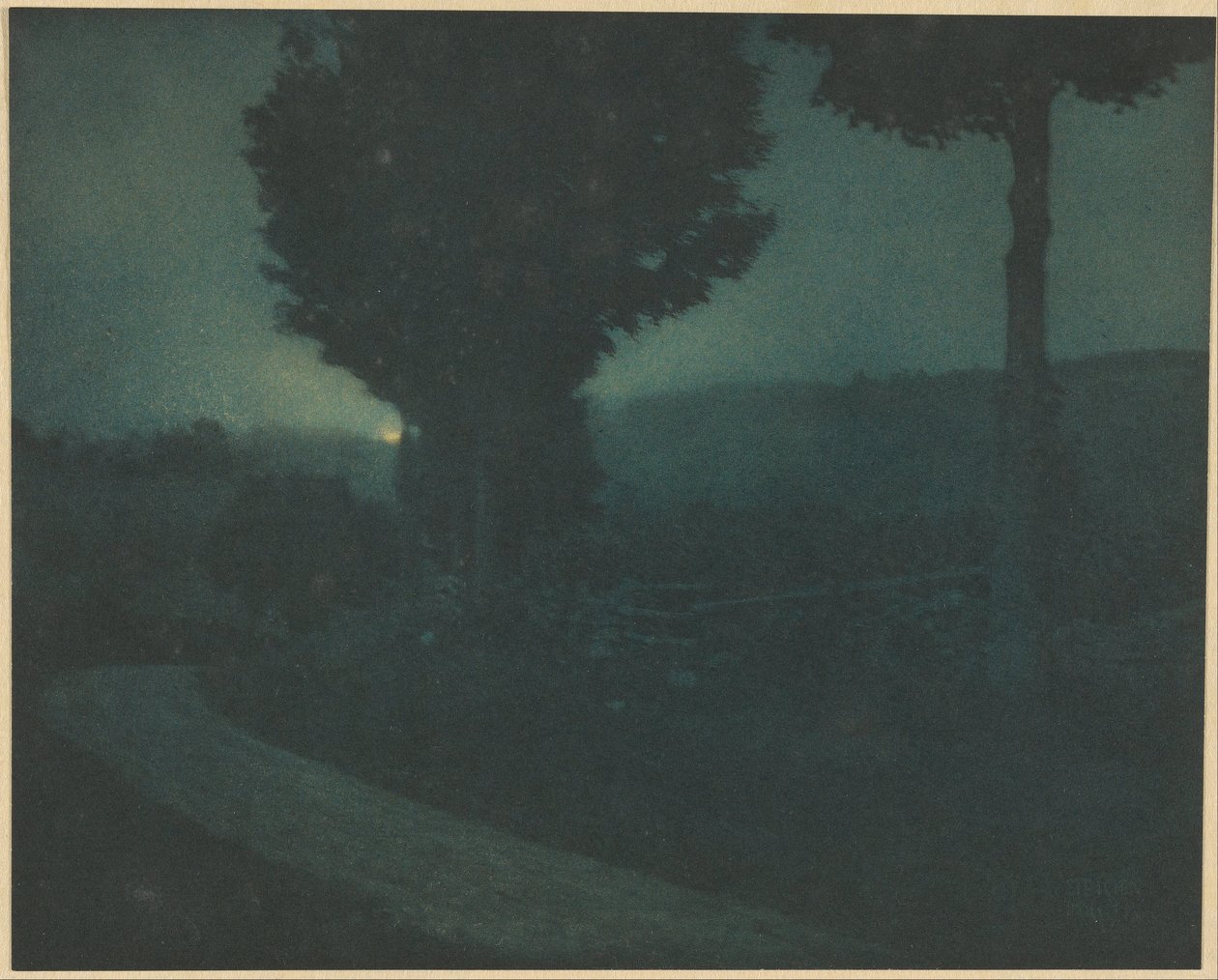Weg naar de Vallei - Maanopkomst door Edward Steichen