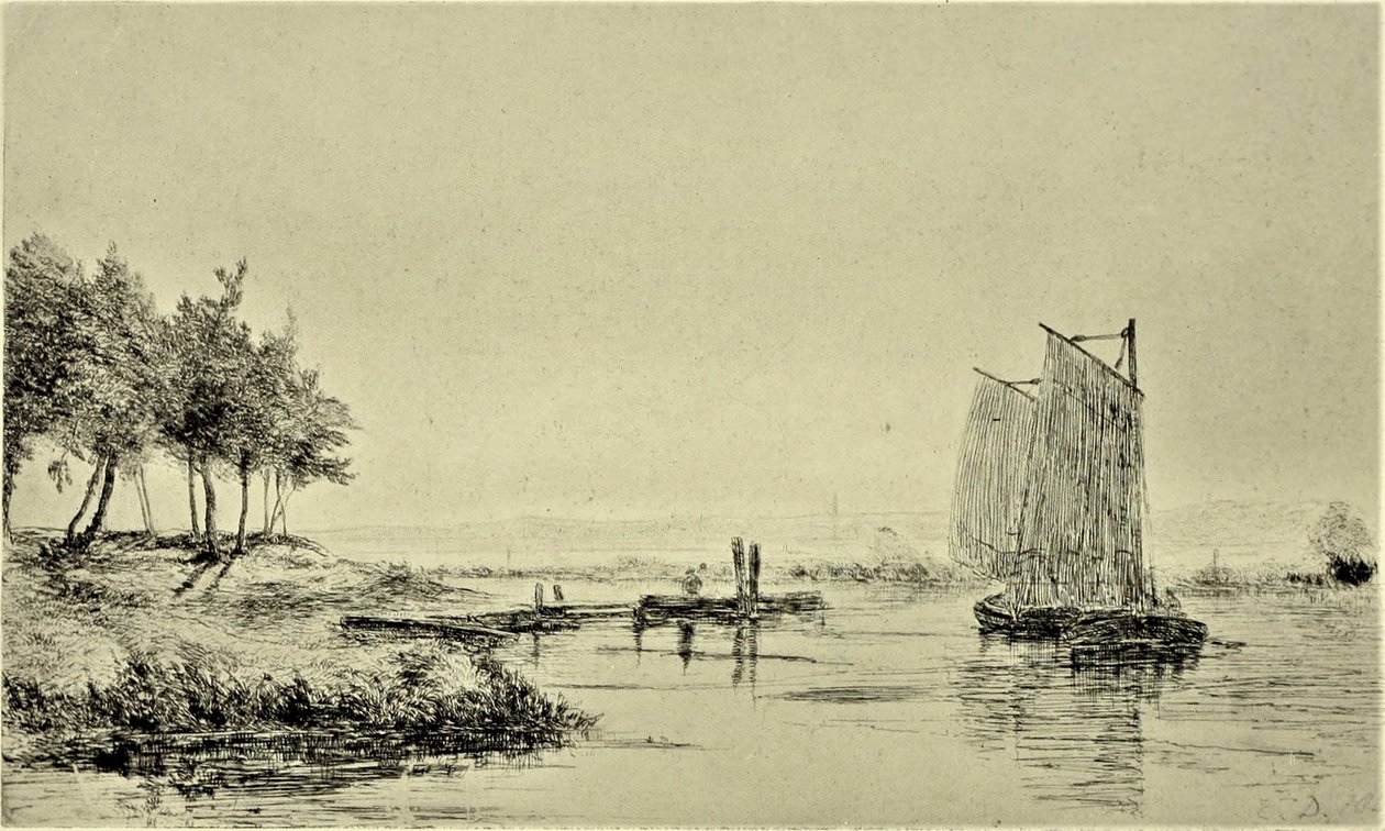 Uitzicht op Whitlingam door Edward Thomas Daniell