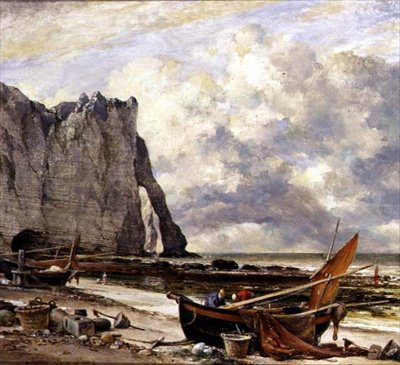 Etretat, Strand met Boog door Edward William Cooke