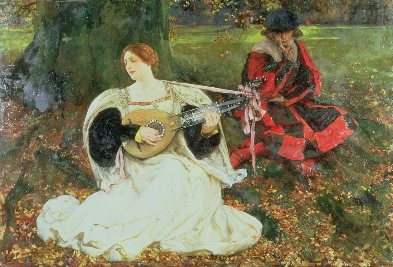 Mijn Liefde is Mooi, 1900 door Edwin Austin Abbey