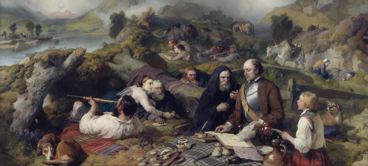 Huurdag in de wildernis door Edwin Landseer