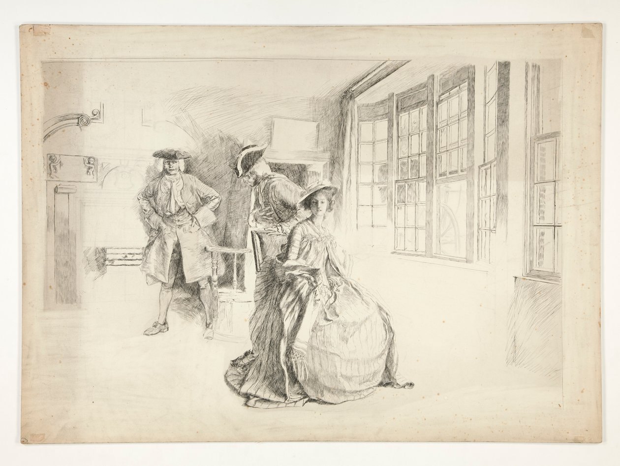 Een Ongewenste Bezoeker door Edwin Austin Abbey
