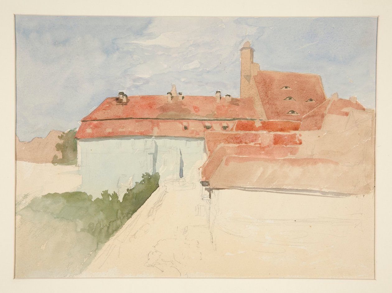 Architectonische Studie door Edwin Austin Abbey