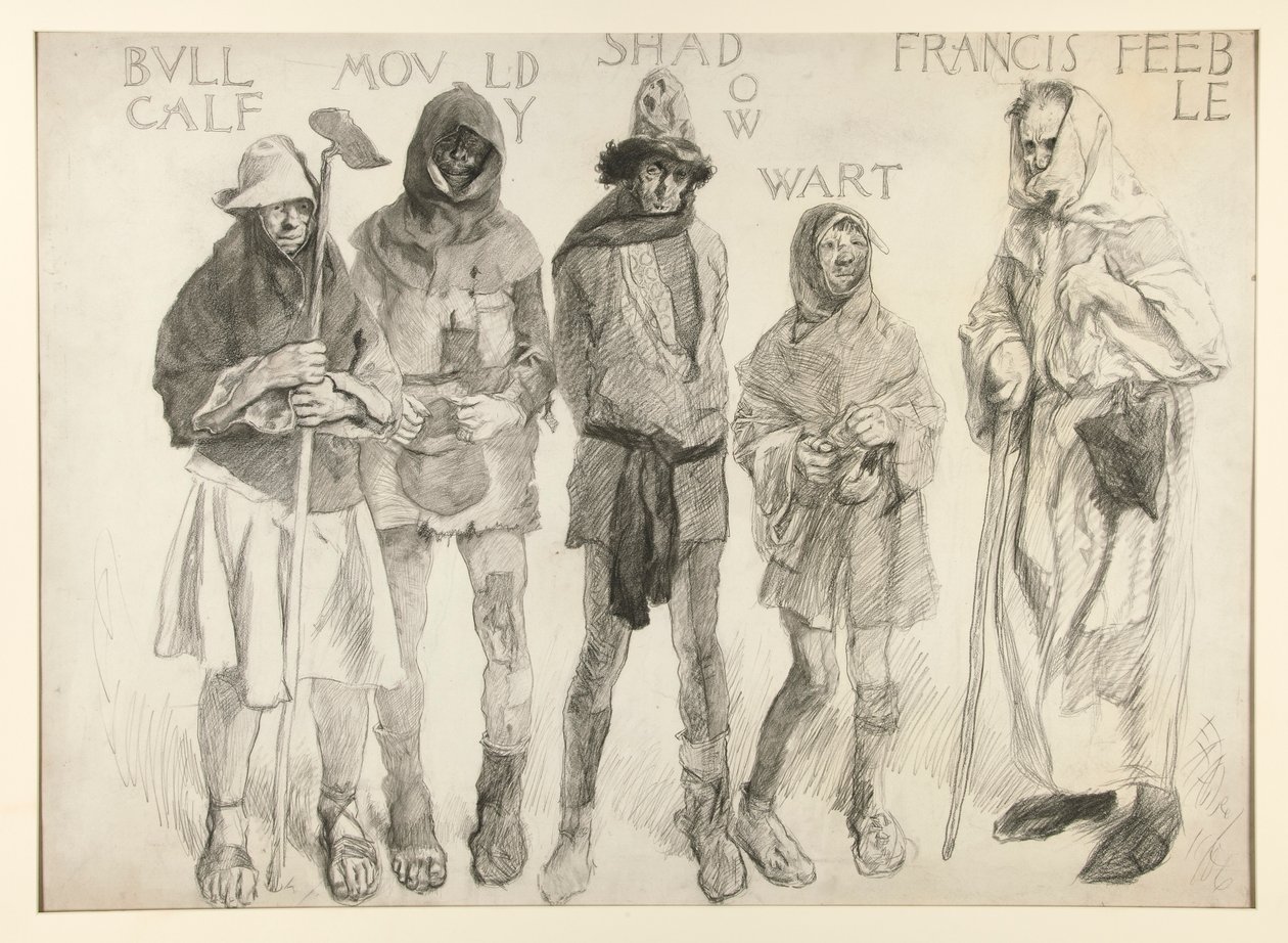 Voor Justitie Shallow door Edwin Austin Abbey