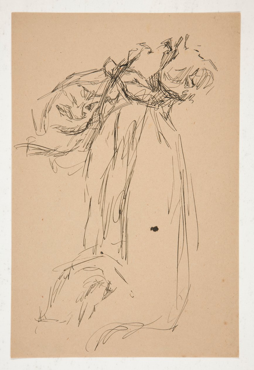Draperiestudie door Edwin Austin Abbey