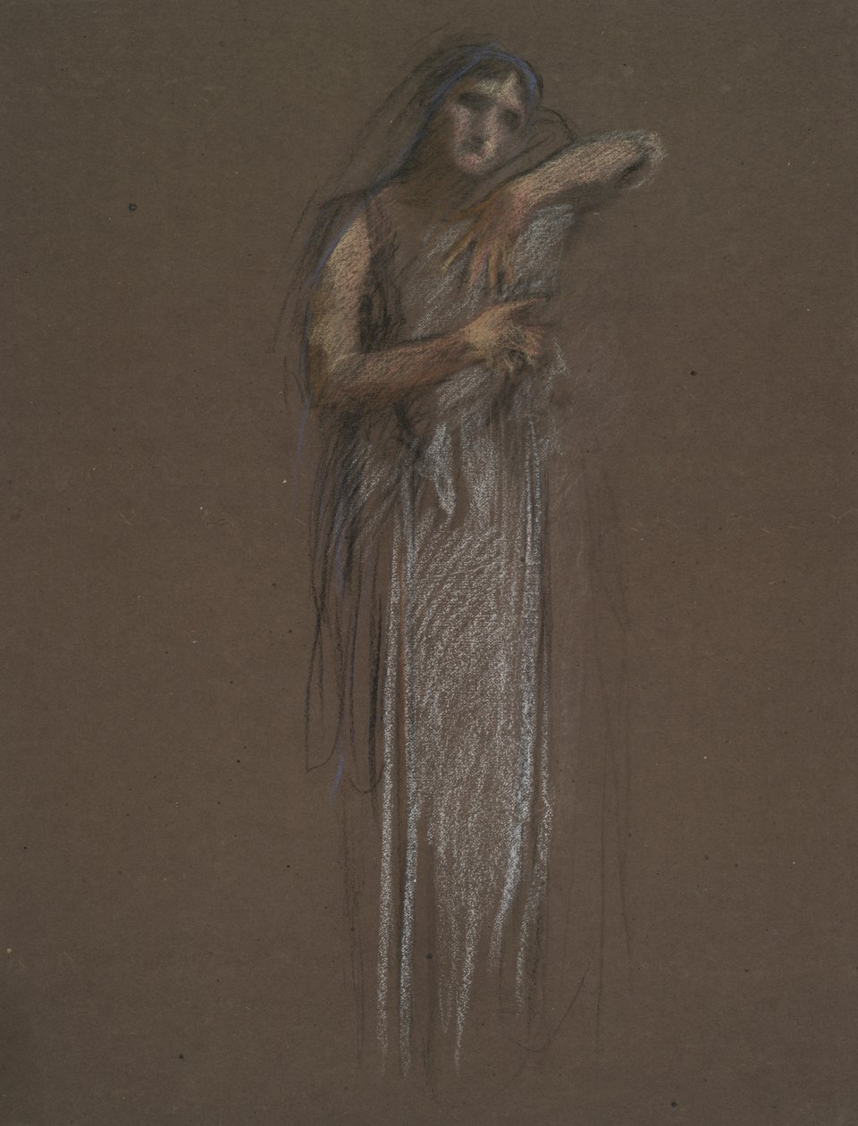 Vroege studie voor door Edwin Austin Abbey