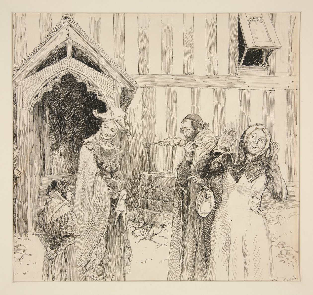 Evans door Edwin Austin Abbey