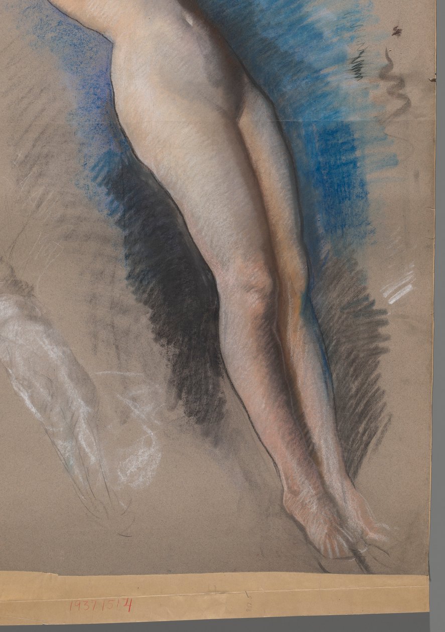 Figurenstudie voor door Edwin Austin Abbey