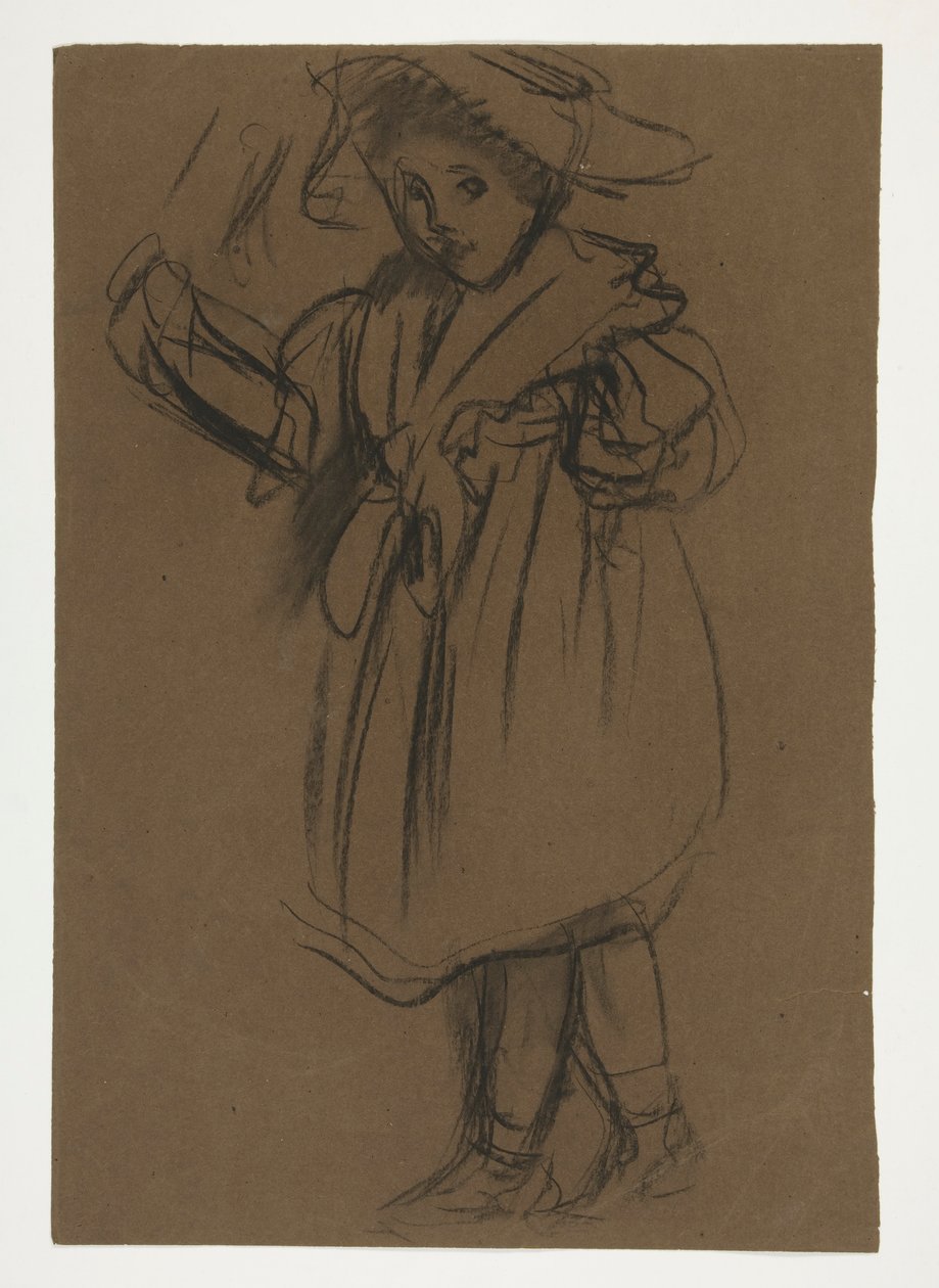 Figurenstudie voor door Edwin Austin Abbey