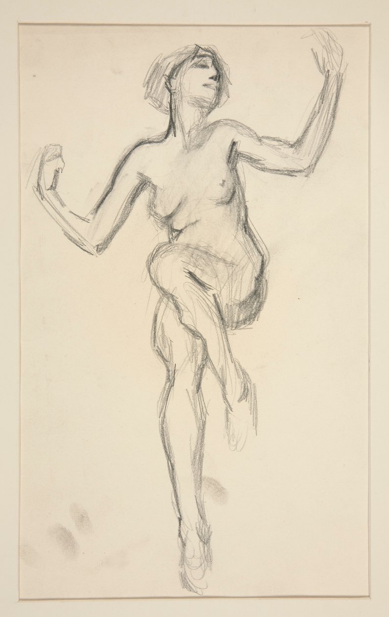 Figurenstudie voor door Edwin Austin Abbey