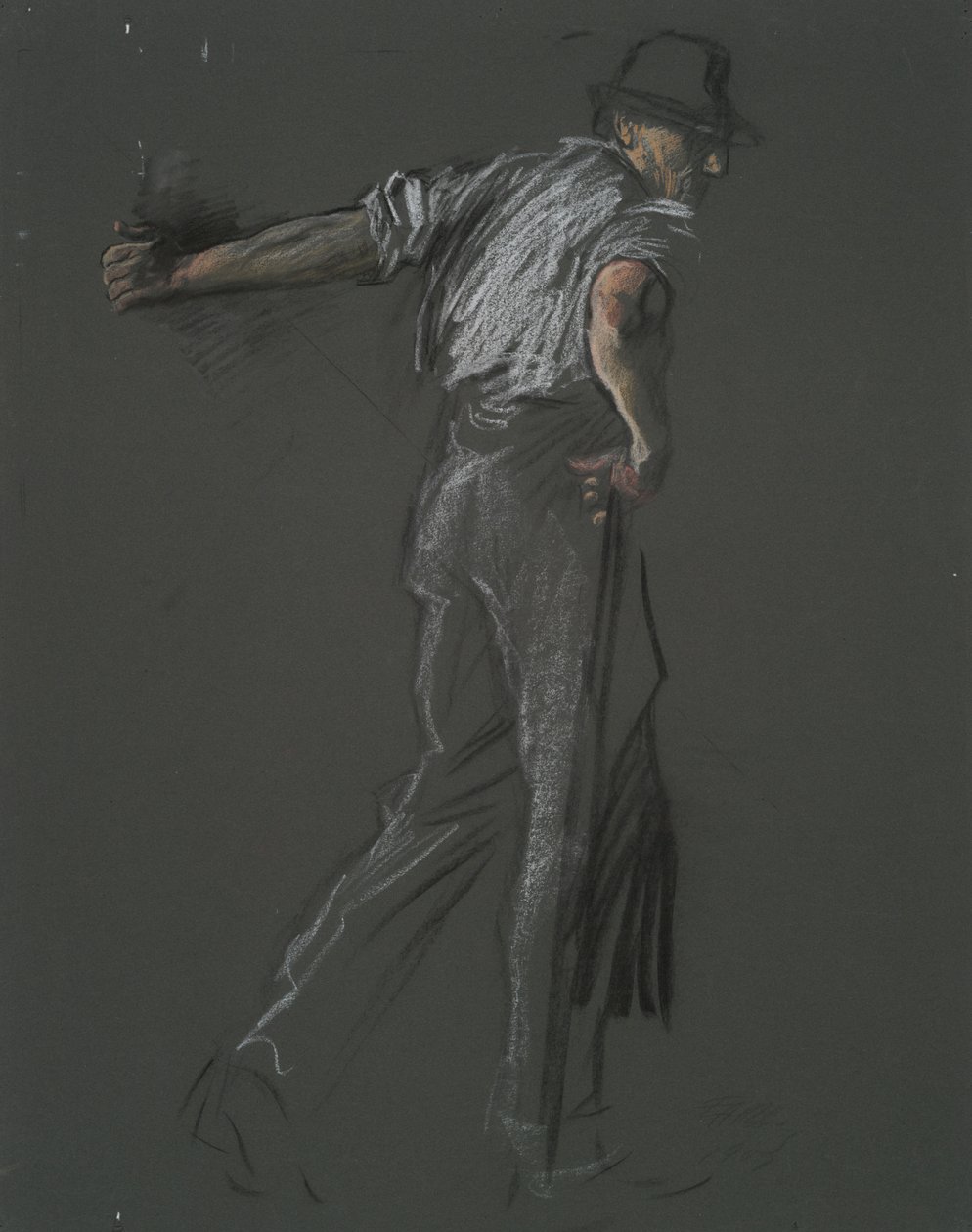 Figurenstudie door Edwin Austin Abbey